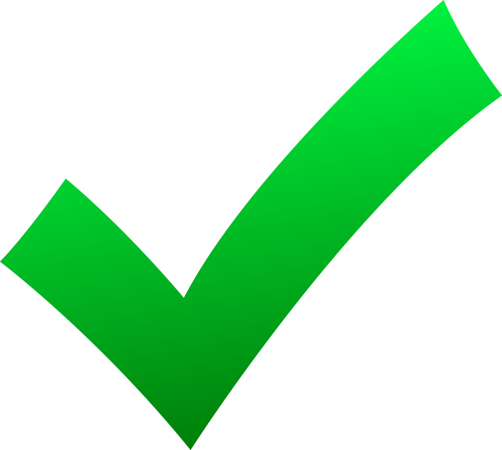 clipart green check mark - photo #5