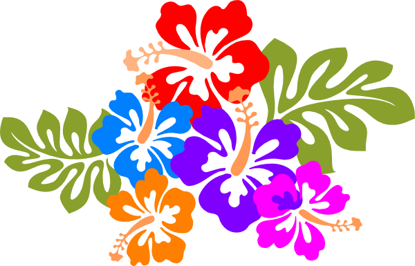 hawaiian flowers clip vector art free - photo #43