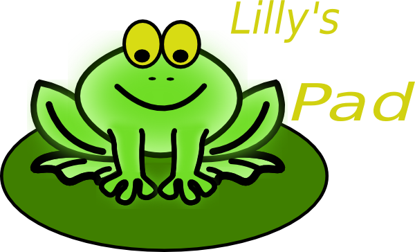Lily Pad Cartoon Frog Clip Art