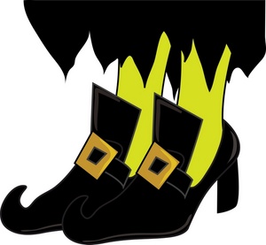Witch Clipart Image - A Pair Of Witch Shoes