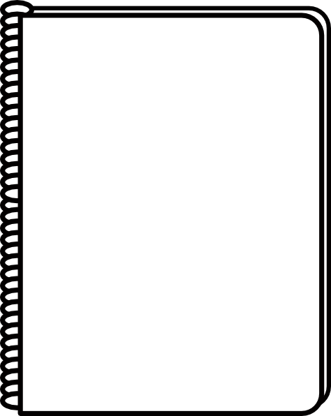 Notebook White clip art - vector clip art online, royalty free ...