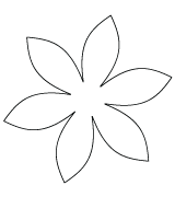 2,473 views Flower Petal Shape Template | Tattoo Design Bild