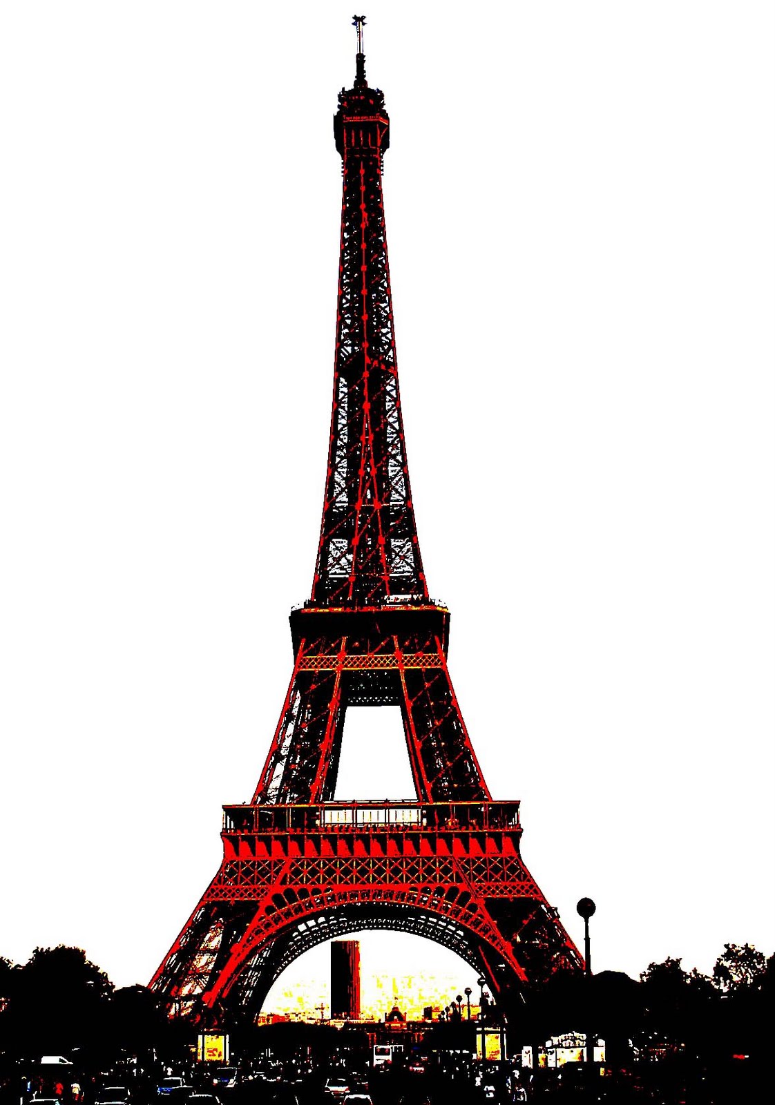 Stock Pictures: Eiffel Tower sketches and silhouettes