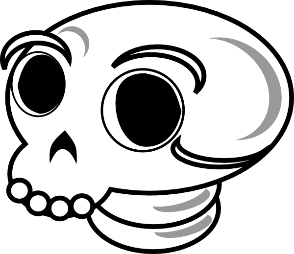 Skull clip art Free Vector