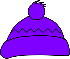 Purple Winter Hat clip art - vector clip art online, royalty free ...