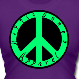 Green Peace Logo- Tshirt-Female | Hippie Bones Apparel