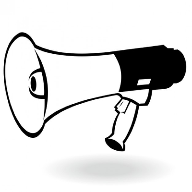511 views Flat portable megaphone line art illustration Vector | Free Download