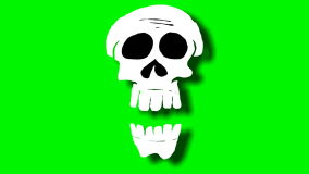 Skull Animated Drawing. Other Versions Available. Stock Footage ...