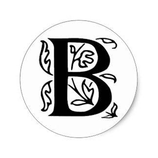 Letter B Stickers | Zazzle
