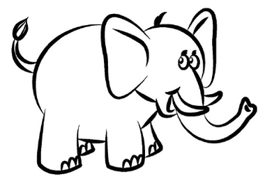 510 views 5 Trace The Lines How To Draw An Elephant Clipart - Free to use ...