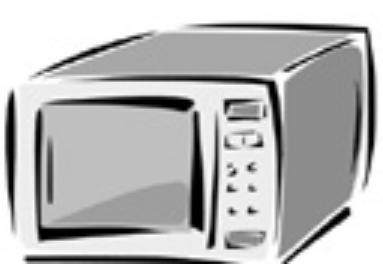 Microwave clip art image #23754