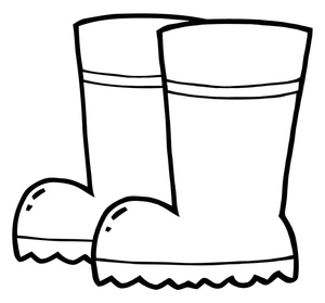 Clip Art Black And White Winter Boots Clipart