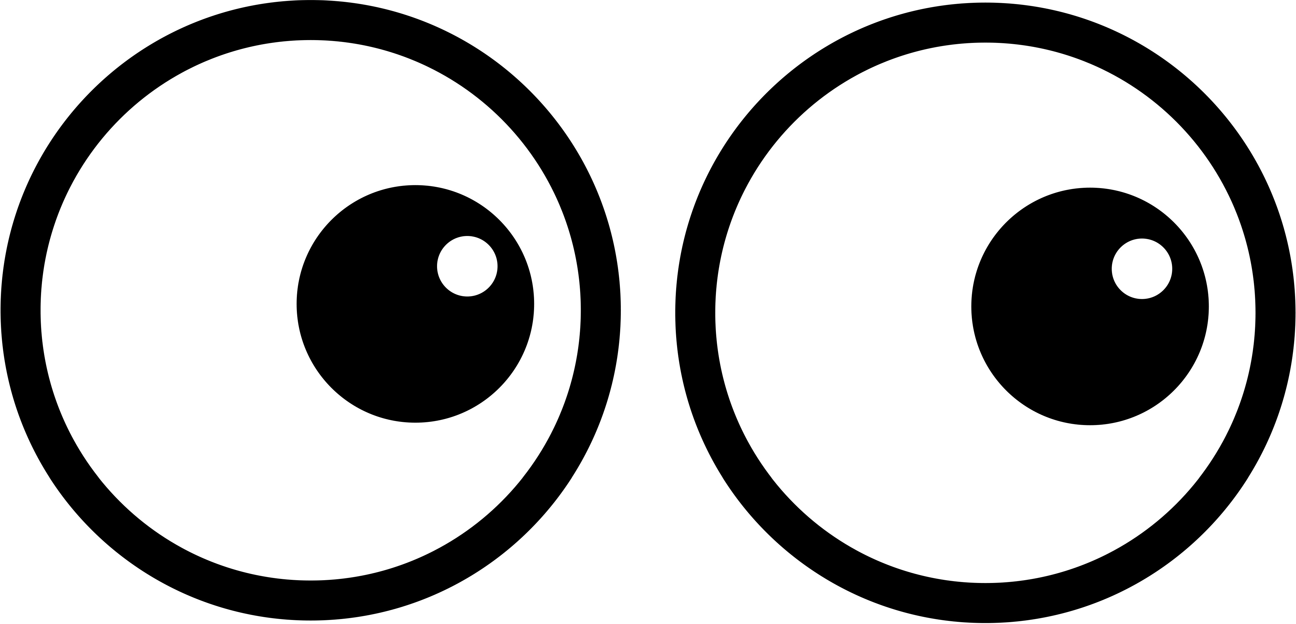 Googly eyes with lashes clipart