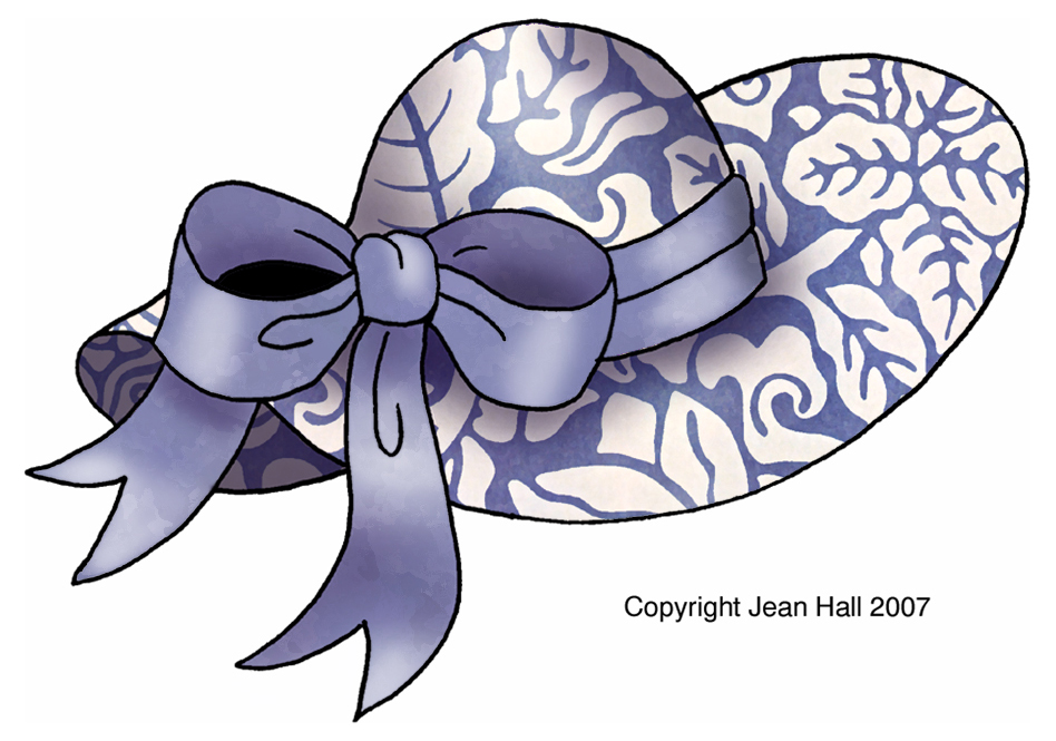 Clip art easter bonnets.