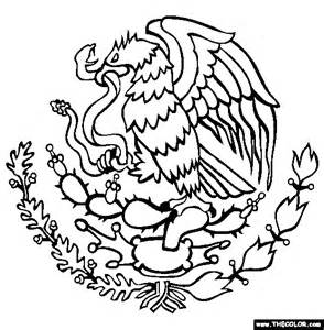 Mexican Flag Eagle Coloring Page - Google Twit