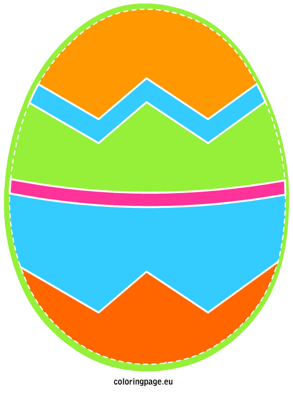Easter Egg clip art | Coloring Page