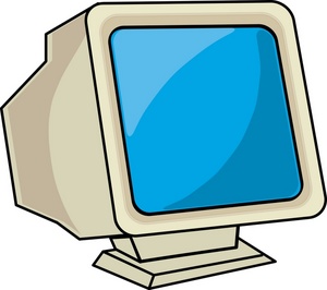 Computer Clipart Image - Desktop Computer Monitor