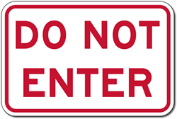 Do Not Enter Signs Free - ClipArt Best