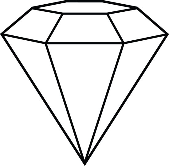 Simple Line Drawing Clip Art : Diamond drawing clipart best