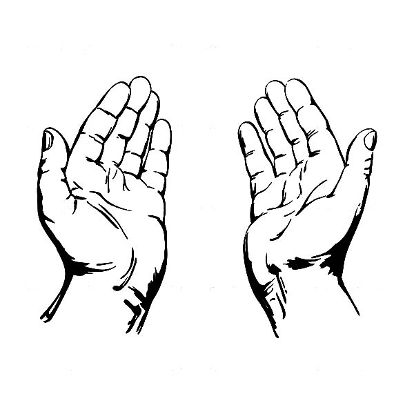 Free clipart open hand