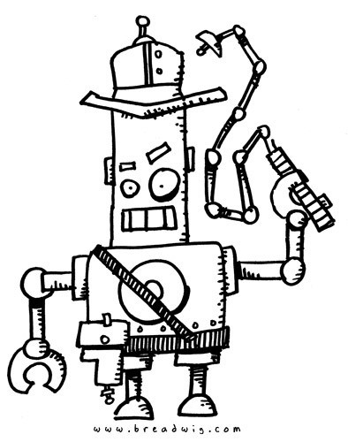 Simple Robot Drawing - Drawing