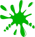 Green Paint Splatter Clipart