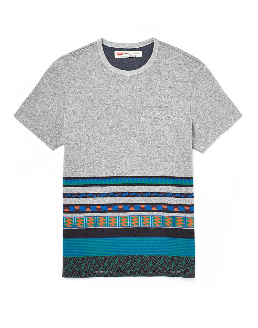 Levi's Sunset T Shirt with Pattern Print at The Idle Man