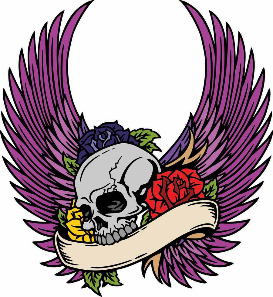 Skull With Wings | Free Download Clip Art | Free Clip Art | on ...