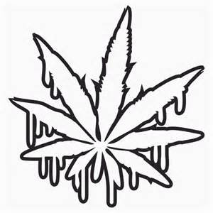 Tribal Weed Leaf Tattoo Coloring Pages