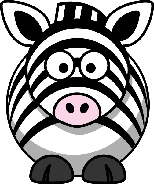 Studiofibonacci Cartoon Zebra clip art Free Vector