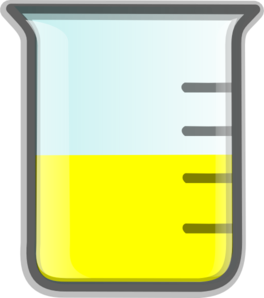 Yellow Beaker Clip Art - vector clip art online ...