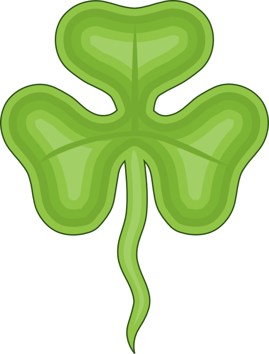 Clip Art: saint pattys shamrock ireland heraldry ...