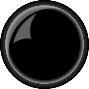 Round Shiny Black Button clip art - vector clip art online ...