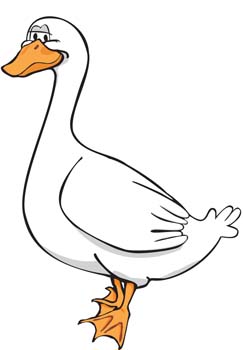 Goose Smiling Free Vector