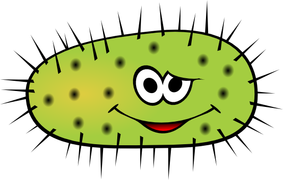funny green bactera SVG