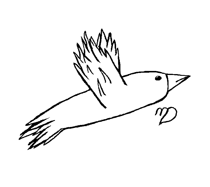 Free MS bird line art