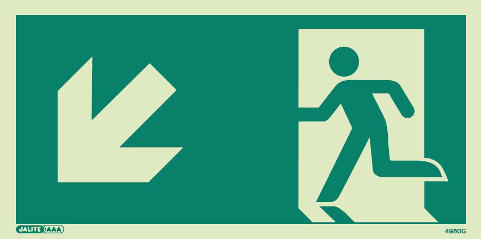 International Way Guidance Sign – Arrow Facing Down Left ...