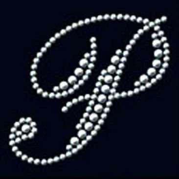 Beautiful P Letter Rhinestone For Transfer Photo, Detailed about ...