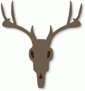 Silhouette Online Store - View Design #47610: deer skull