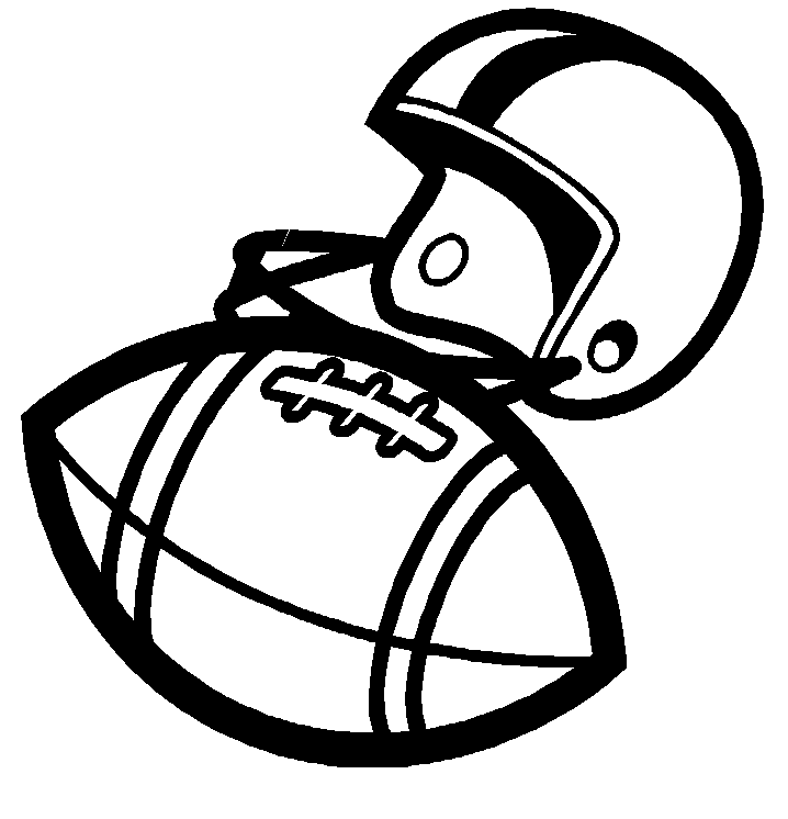 Football Line Drawing - ClipArt Best