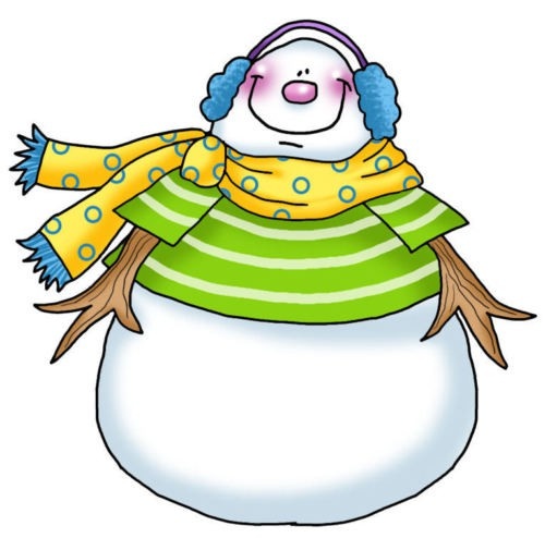 Clip Art Cute Snowman Clipart