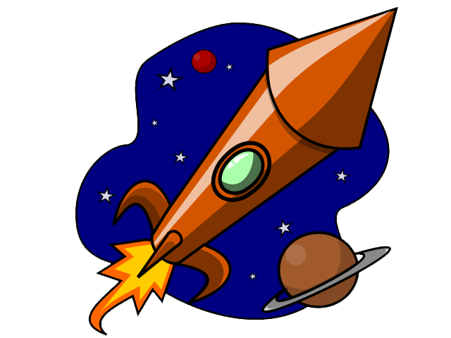 Free rocket ship clipart