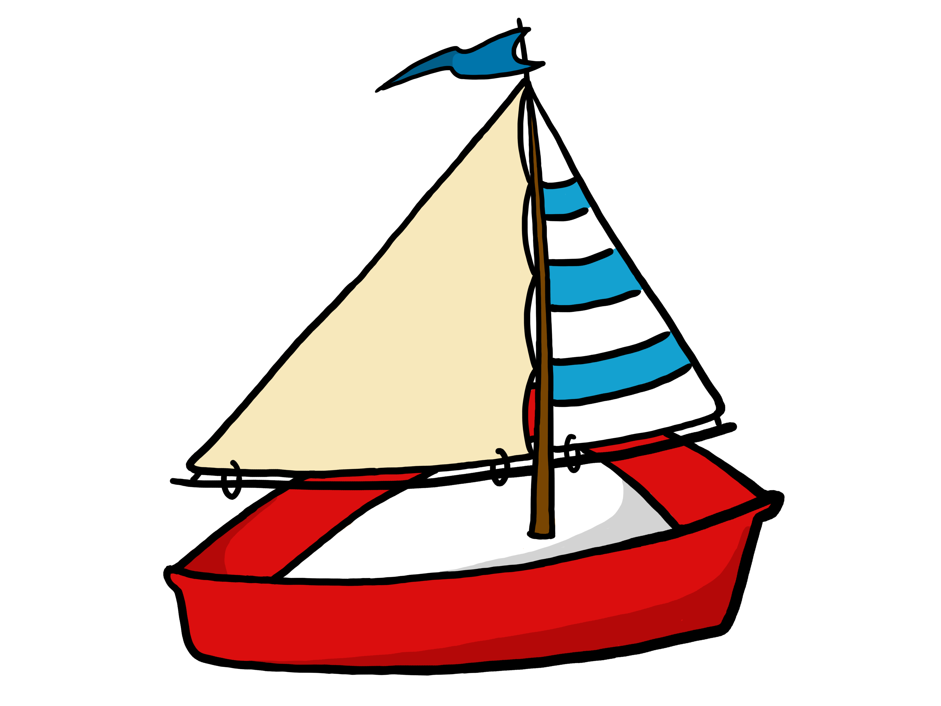Cartoon boat clipart