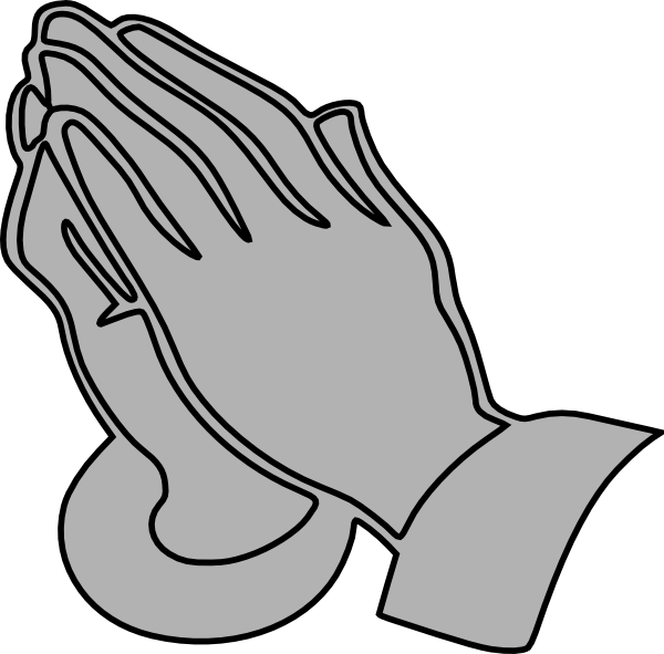Praying Hands Stencil