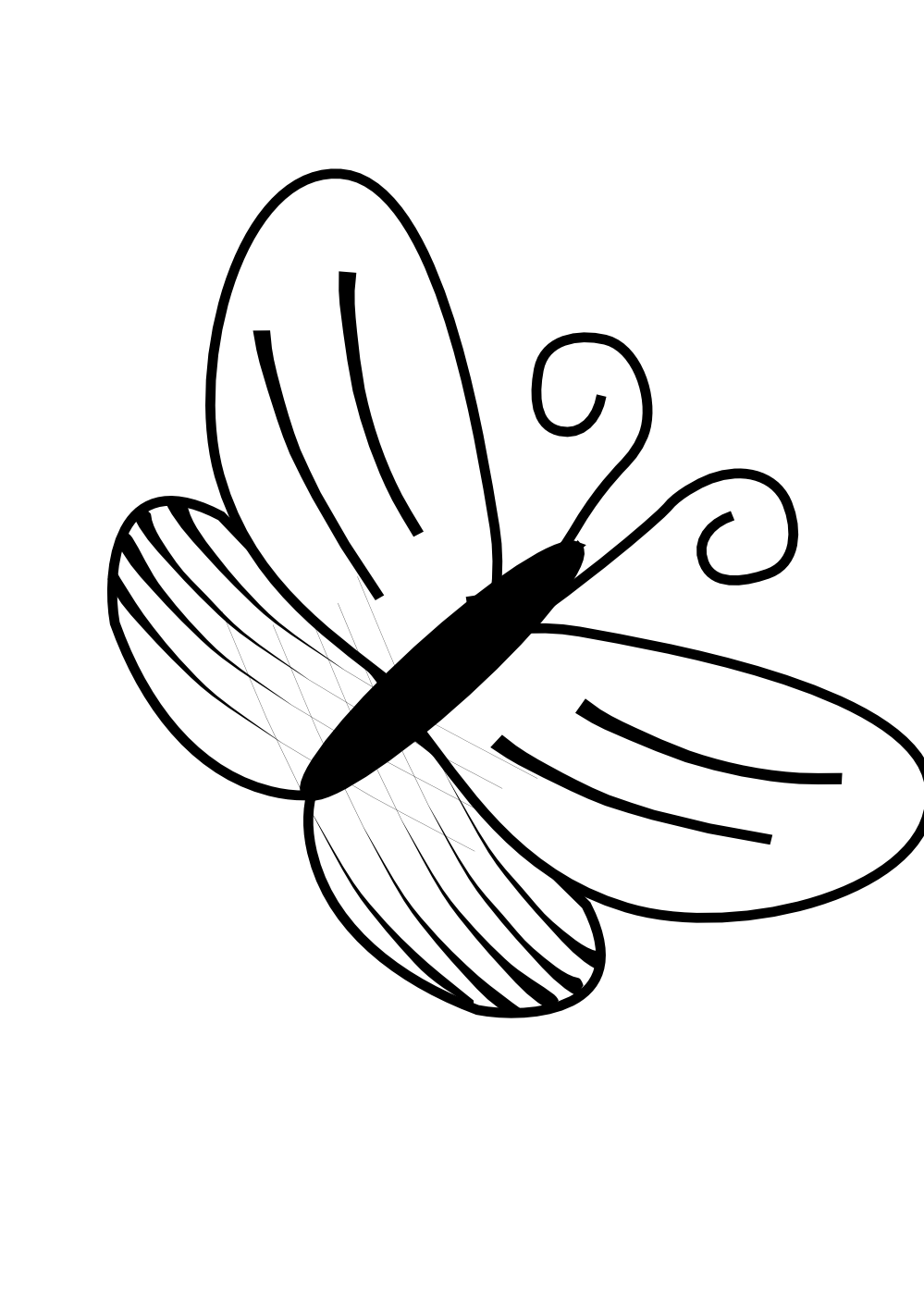 Butterfly Black And White Clip Art