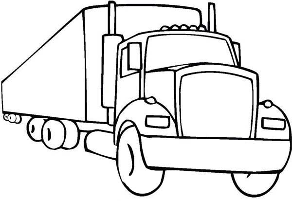 18 wheelers Colouring Pages
