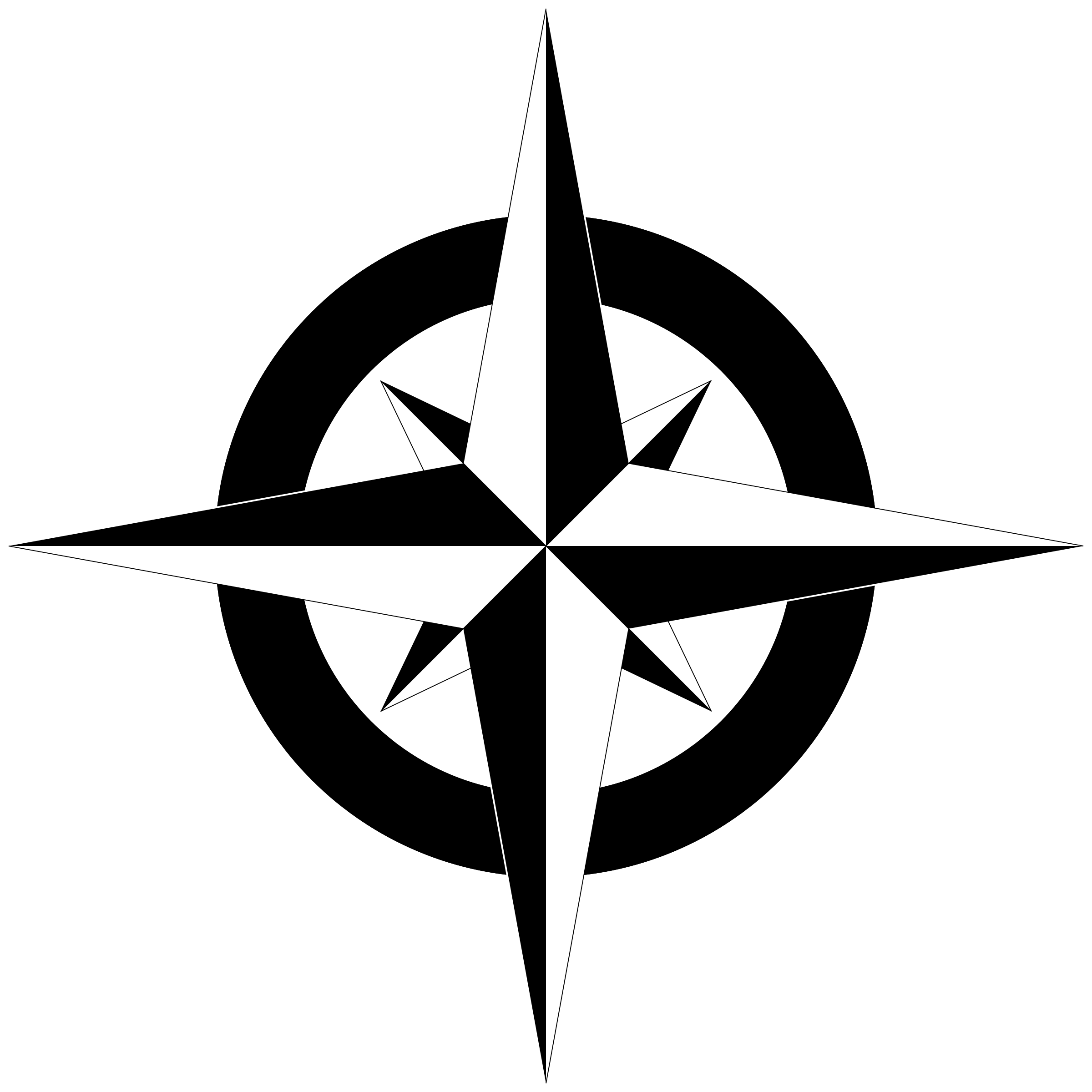 Simple Compass Rose Clip Art - ClipArt Best