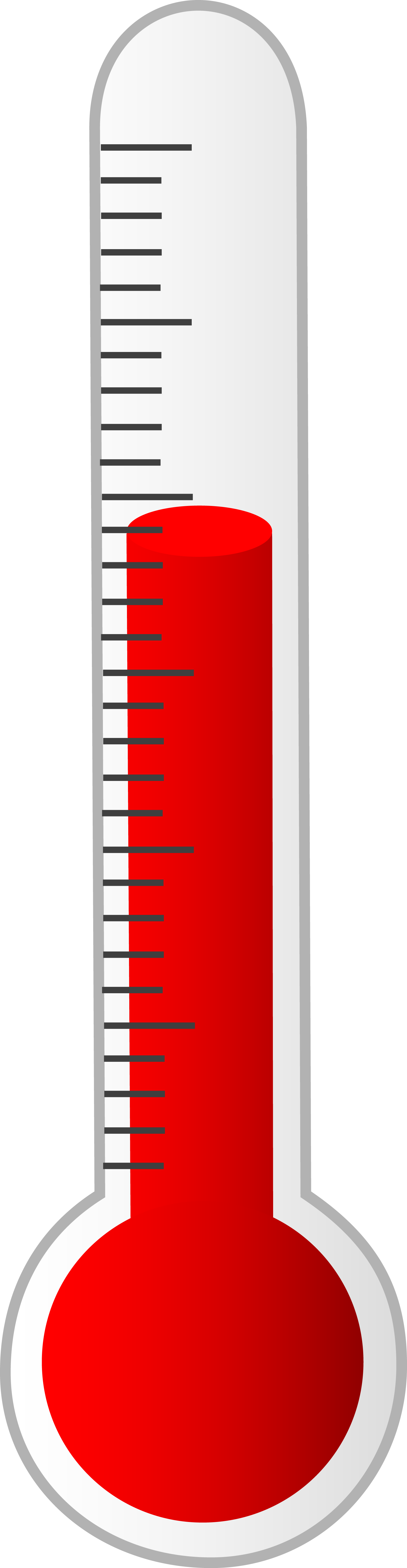 Hot thermometer clip art