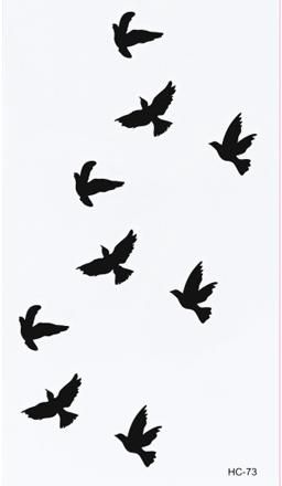 Small Bird Tattoos | Bird Outline ...