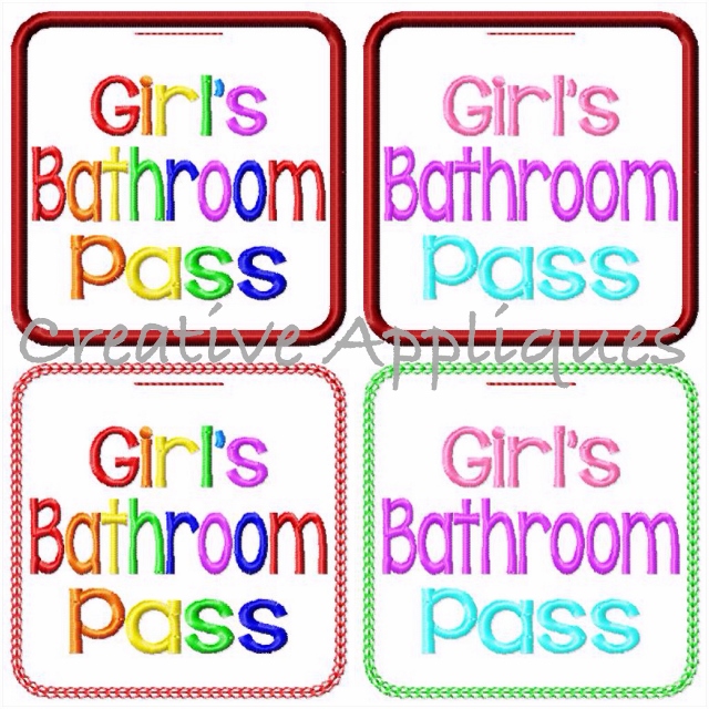 Boys Bathroom Pass